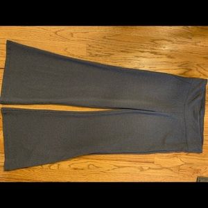 Betabrand Gray Pinstripe Yoga Pants